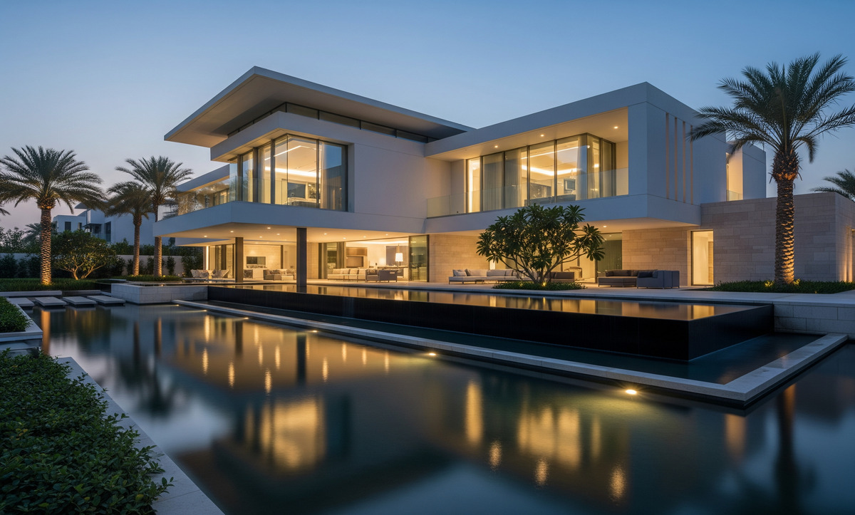 Güncel çağdaş villa tasarımı